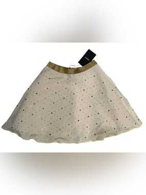 girls Versace ivory star embellished skirt